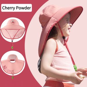 【WJ】หมวกกันแดดสำหรับเด็ก ฤดูร้อนป้องกันรังสียูวีหมวกเด็ก เด็กชายและเด็กหญิงสวมหมวกกันแดดที่ว่างเปล่าและปีกใหญ่