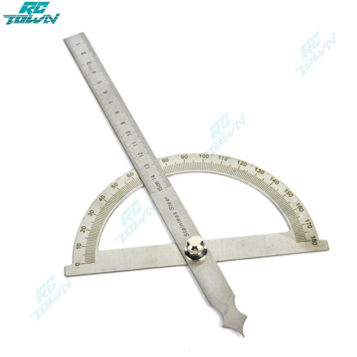 Angle Finder Arms Protractor 0-180 Degrees Stainless Steel Goniometer ...