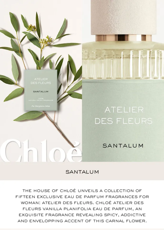 新品Chloé Atelier des Fleurs Santalum 50ml Chloé Atelier des Fleurs Santalum Eau de Parfum 50ml | Liberty