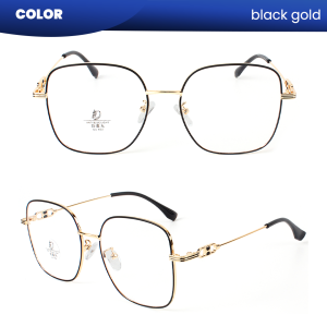 IOOI Eyewear -  Kacamata Kotak Metal TR Lensa Anti Radiasi Blueray Photocromic Wanita 23048