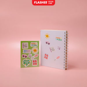Flashee Stiker Aesthetic Motif Lucu Korea Anti Air Stiker Tumbler Vinyl Glossy