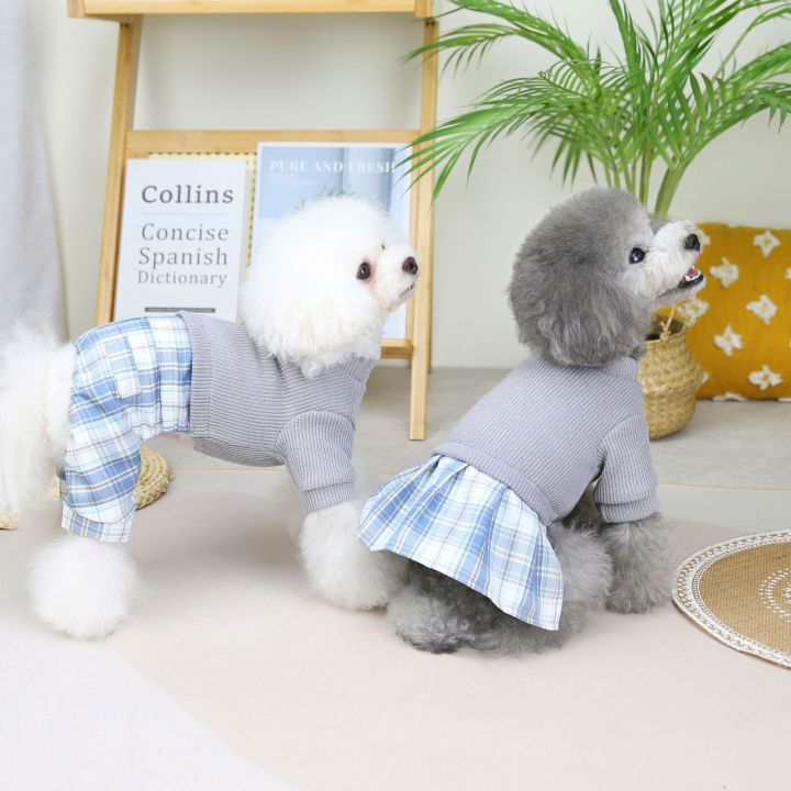 DY Loving Váy Đôi Thú Cưng Hàn Quốc Trang Phục Dệt Kim Co Giãn Cho Chó ...