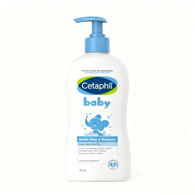 [In Stock] Cetaphil Baby Wash & Shampoo 400ml | Gentle Hypoallergenic |With Shea Butter Natural Extract | Tear-Free