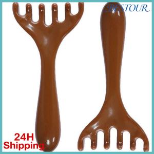 BESTOUR Six-Claw Head Meridian Massage Comb Anti-static Handheld Massage Gua Sha Tools Wide Tooth Back Scratcher for Promote Blood Circulation