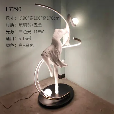 Youxiang lighting designer creative humanoid art sculpture floor lamp exhibition hall sales department human ornaments lamps