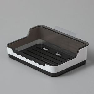 Creative Soap Dish Useful Wall Mounted Soap Sponge Holder Organizer Bathroom Soap Case Box Storage Rack