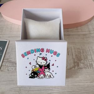 【No box】Sanrio Childrens Watch Kuromi Melody Cinnamoroll Kids Silicone Square Watch Students Boys Girls Electronic Quartz Watch for Birthday Christmas Gift
