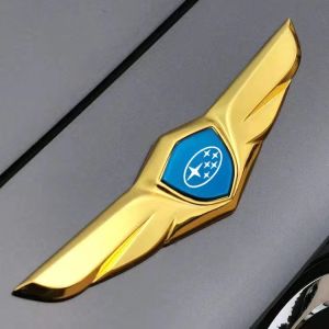 High Quality For Subaru Stainless Steel Car Logo Car Front Cover Car Hood Metal Ornaments Angel Wings Stickers Car Decoration car accessories fit Forester XV Impreza Legacy WRX WRX STI BRZ Outback Levorg Tribeca XT
