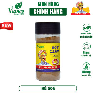 Combo 5 hủ bột gia vị nấu Cà Ri Vianco hủ 50g hiệu Ông Già Ấn Độ gia vị chuẩn Gia Vị Việt Ấn