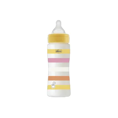 Chicco Well Being PP Feeding Bottle 150ml/ 250ml/ 330ml -1pcs (Green/ Orange/ White/ Yellow)
