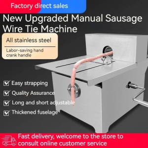 Food Grade Stainless Steel Manual/Electric Advanced Sausage Tying Machine Tabletop Sausage Knotting