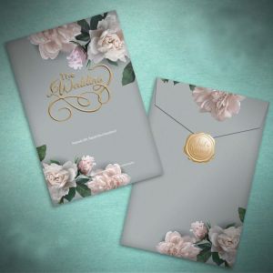 [25pcs - RC13] Undangan Hard Cover Amplop Foil / Poli Emas Premium & Murah Warna Soft