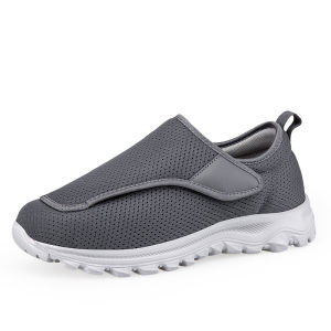 SUPERLI Elderly Walking Shoes Men Orthopedics Wide Feet Swollen Shoes Thumb Eversion Adjusting Soft Comfortable Diabetic Shoe Women Walking Shoes