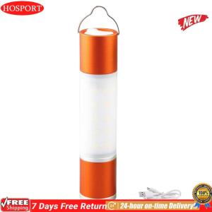 [HOM] LED Telescopic Flashlight USB Rechargeable Hanging Tent Light Portable Lantern Flashlight for Camping Hiking Emergency Outage