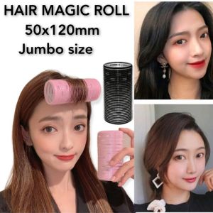 Roll Rambut Jumbo warna hitam dan pink