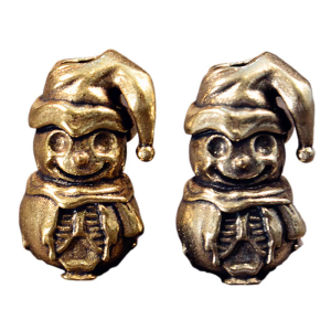 Unique Artistic Snowman Metal Beads Pendant for Paracord and DIY Enthusiasts Making Paracord Bead