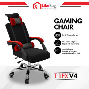 ⚡️LIKE BUG⚡️T-REX Height Adjustable Reclining E-Sports Gaming Chair With Ergonomic Backrest and Seat Height Adjustment - 1 YEAR WARRANTY gaming chair | study chair | office chair