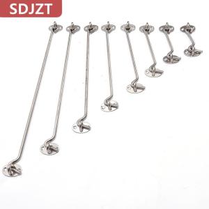 [COD] SDJZT เหล็กกล้าไร้สนิมตะขอห้องโดยสารและสลักตาล็อค Shed ประตูจับผู้ถือเงียบ