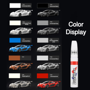 Fine Bristles Beauty Pen Car Scratch Repair Paint Pen Small Repair Black Pearl White Reject Color Difference Replaceable Nib Body Paint Refinishing Pen Body Repair Pen
