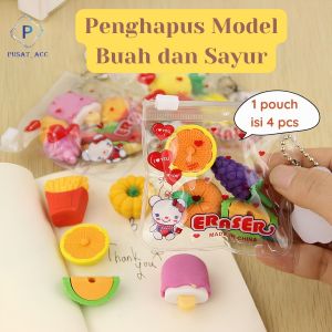 PBB4- Termurah Penghapus Pensil Model Buah Dan Sayuran Penghapus Lucu