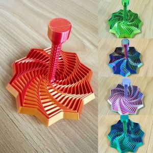 BABYBANG 3D Printing Fractal Fidget Star Model Geometric Design Expanded Expanded Sensory Model Childrens Gifts S/M/L Whirling Spiral Ornaments Kid/ Adult