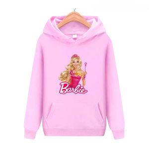 Sweater Hoodie Anak-Anak Barbie Atasan Dan Setelan Usia 4-13th Bisa Bayar Ditempat COD