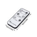 Aideepen DC 5-24V Mini Infrared Remote Control 6 Keys Monochrome Led Dimming Controller Single Led Strip Light Controller. 