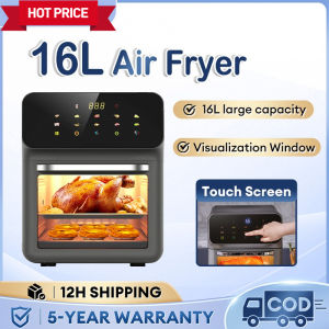 BT 16L Air Fryer Oven Digital Touch Multifunctional Household Large Capacity Bake Grill Smart Air Fryer Touch Screen Oil less cooking Multi-cooking functionality Air Fryer Kitchen 360°Baking Convection Oven Deep Fryer without Oil空氣炸鍋