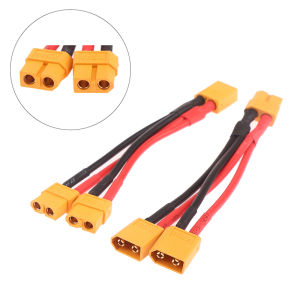 YAFEN Male Female Cable Dual Extension Y Splitter 3-Way 14AWG Silicone Wire XT60 Parallel Battery Connector For RC Motor
