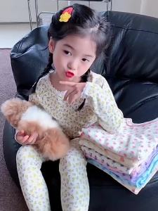 Children Home Clothing Set 2-8 Year Old Girls Fashionable German Velvet Pajamas Autumn and Winter Two Piece Set of Warm Pajamas2026