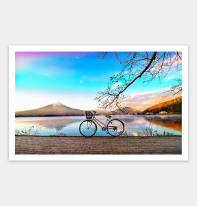 Pintoo Jigsaw Puzzle 1000 pcs H2649: Bicycle Trip Collection - Bicycle by the Serene Lake (1000pcs)