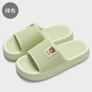 Free Shipping Cute Bear Slippers For Women Summer Thick-Soled CoupleS Home Indoor Bathroom Shower Non-Slip Sandals For Men