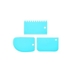 LD-C1042 Pemotong Adonan Kue Roti ISI 3PCS Scraper Kue Perapih Krim Kue Pisau Potong Roti Serbaguna