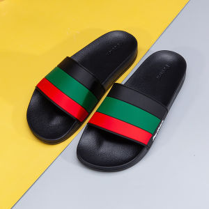 Dép nam nữ quai ngang slipper Pathon quai PVC và đế PU đen quai xọc lớn nhiều màu SD120