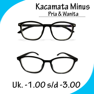 Kacamata Full Minus Pria Wanita Anti Radiasi Min 0.50 s/d Min 4.00 Khusus Untuk Mata Burem Tidak Jelas Jarak Jauh Serta Melindungi Mata Dari Sinar Radiasi HP LAPTOP KOMPUTER TELEVISI - BISA COD