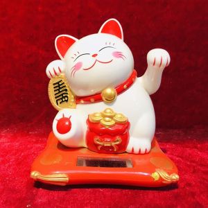 Mèo thần tài Nhựa năng lượng mặt trời size Mini size 75cm