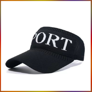 Mũ Lưỡi Trai Nửa Đầu Mầu Đen Đội Bốn Mùa Quanh Năm Thêu Sport Thoáng Mát