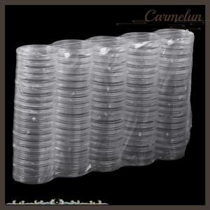 [Carmelun] กล่องใส่เหรียญ27มม. 100ชิ้น กล่องใส่เหรียญกล่องแสดงแบบกลม