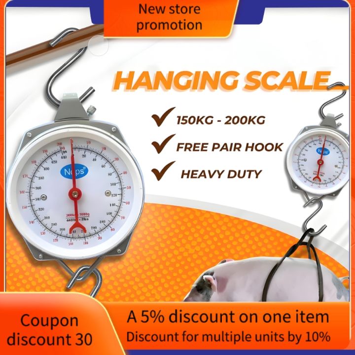 200kg weight with hook SELMEZ machine Electronic Weighing Scale for Fish Luggage Weight Machine farm Weighing Machine 200kg weight scale Crane scale commercial weighing scale charging adaptor Home & Kitchen The set is Arranged in a Tiered Fashion QWORK Double Hooked Weight Set,