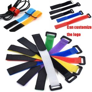 DWT9814 Object Fixation Strap Double Side Cropped Anti Slip Stringing Tape Clamp Strap Colorful Strap Battery Fastener Tie Hook Loop Strap Sound Box Fixing Strap Fishing Rod Tie Holder Cable Ties Straps Nylon Reverse Buckle Nylon Magic Strap
