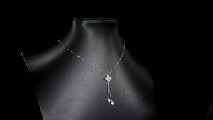 KNOBSPIN 4mm Moissanite Necklaces for Women Birthday Gift GRA Certified Lab Diamond Pendant s925 Sterling Silver Dainty Necklace