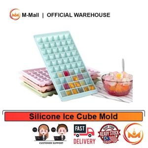 M-Mall 60/96 Grids Food Grade Silicone Ice Tray Fruit Ice Cube Maker DIY Creative Square Ice Cube Mold 冰块模
