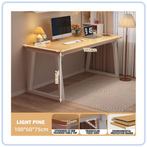 【DAILY ESSENTIAL】 A661 Study Computer Desk 100 120 cm Black Light Pine