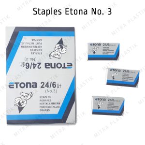Staples Etona 24/6 Isi Hekter No 3 isi Stapler Besar 6 mm