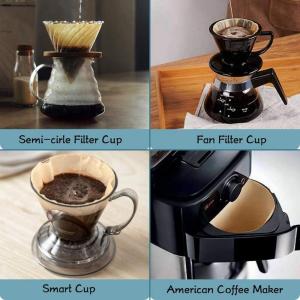 HJKL วี เชพ สำหรับกาแฟดริปเปอร์ 1-4 ถ้วย กระดาษกรองกาแฟ กรวยกรอง ที่กรองชา เครื่องมือดริป