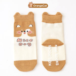 LAKOE Kaos Kaki Anti Slip Motif Hewan Kaus Kaki Bayi Lucu 0-3Tahun