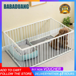 Pet Exercise Playpen – Indoor/Outdoor Enclosure with Gate for Dogs Cats or Small Animals  -height 52cm