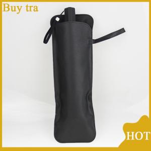 [Buytra] Black PU Leather Umbrella Cover Case Portable Waterproof Umbrella Storage Pocket Umbrella Bag Portable Umbrella Cover
