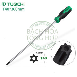 Tô vít tua vít hoa thị từ tính có lỗ cầm tay các kích cỡ từ T10-T40 dài 300mm hãng TUOCHI