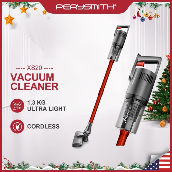PerySmith Handheld Light Cordless Vacuum Cleaner XS20 4Way Brush